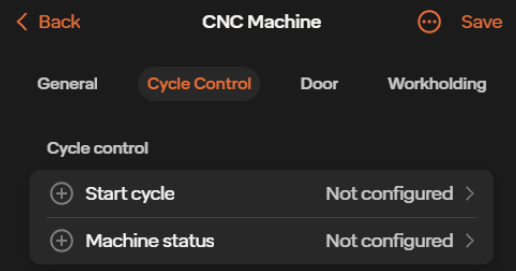 Cycle Control Page