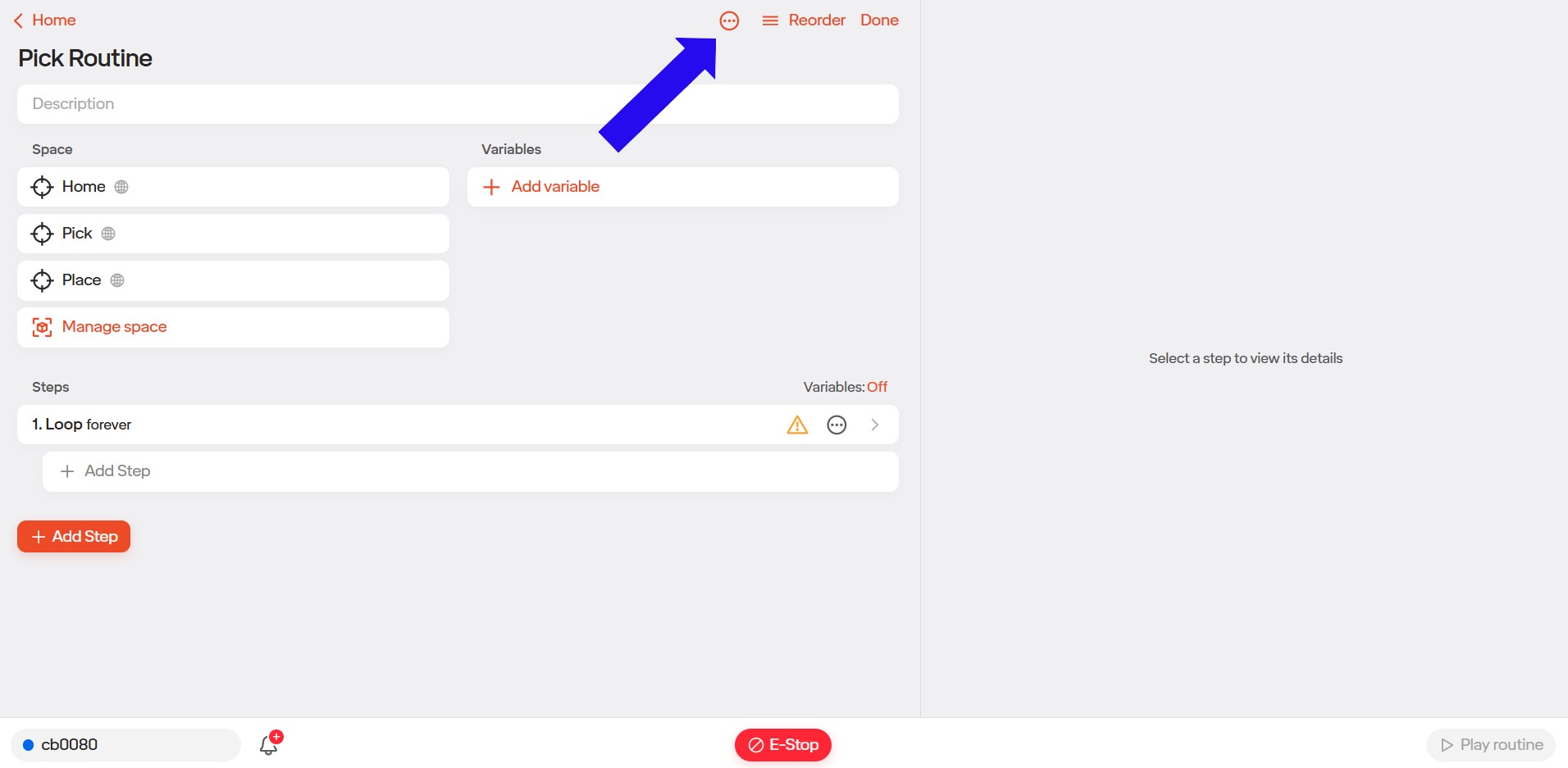 Options Menu
