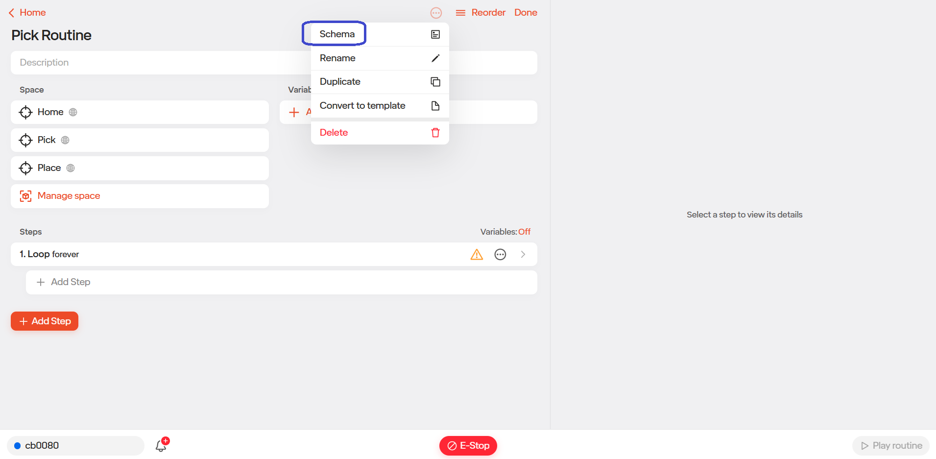 Schema Option