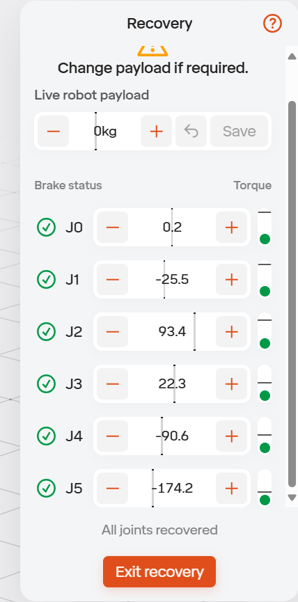 Recovery Mode Display