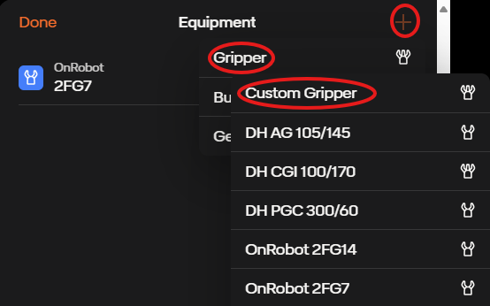 Custom Gripper Icon