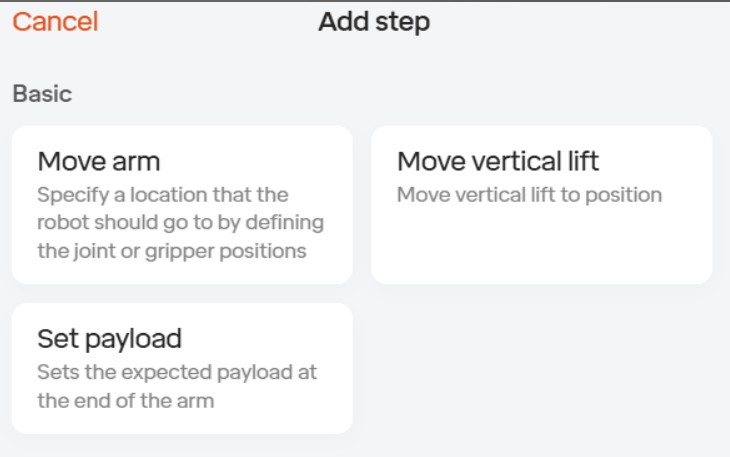 Move Vertical Lift Step