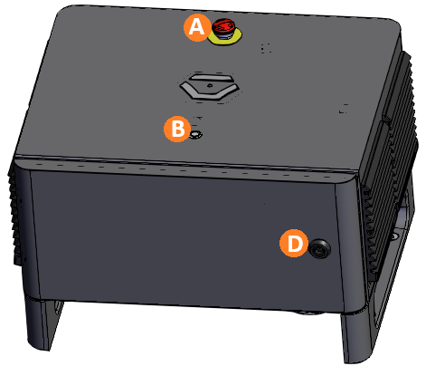 The RO1 control box, Top Side